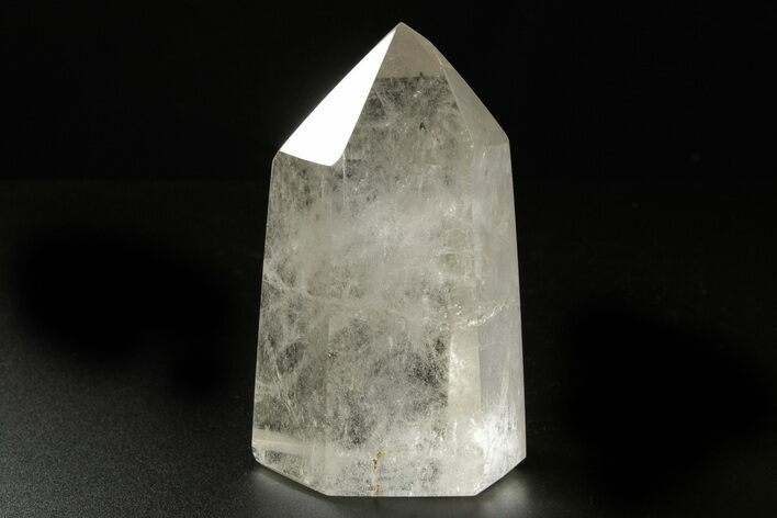 Polished Clear Quartz Crystal Tower - Madagascar #383851